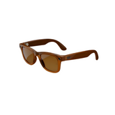 Gafas inteligentes RayBan Meta Wayfarer polarizadas color caramelo.