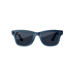 Gafas inteligentes RayBan Meta Wayfarer polarizadas en azul jean.