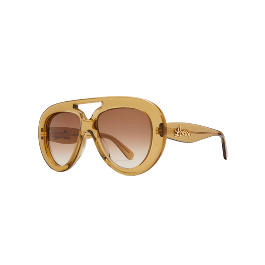 Gafa LOEWE  modelo Round Spoiler Aviator oliva.