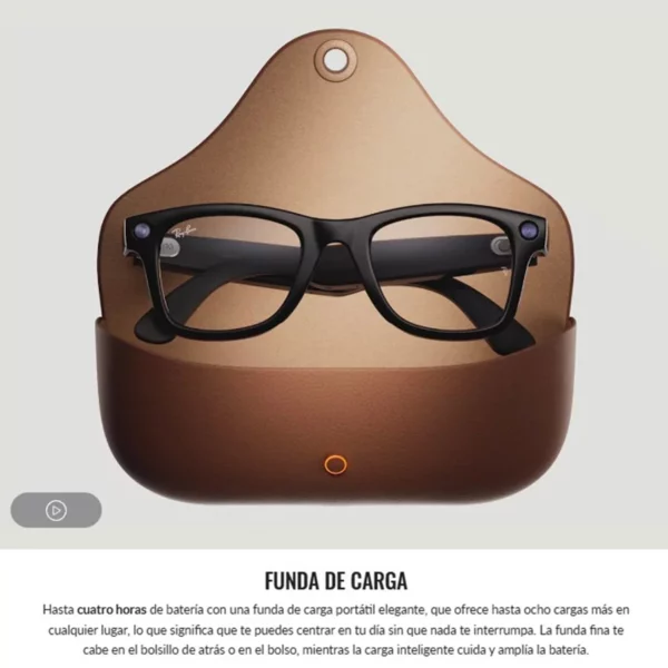 Gafas Inteligentes RAYBAN META-wayfarer-cargador