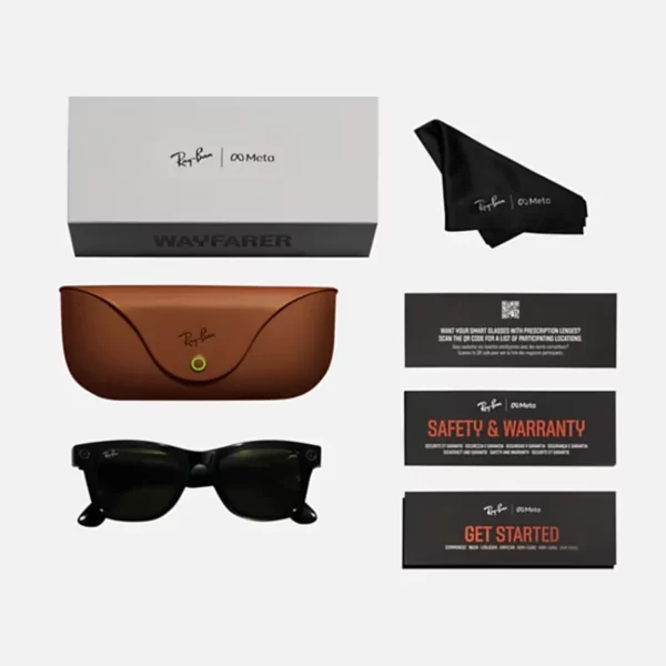 Gafas Inteligentes RAYBAN META-wayfarer-negras-pack