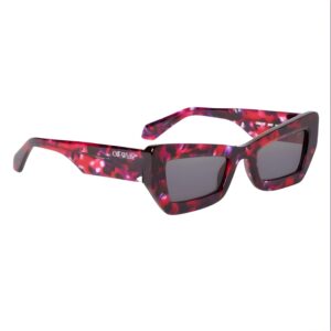 Gafas Off white Aurora burdeos
